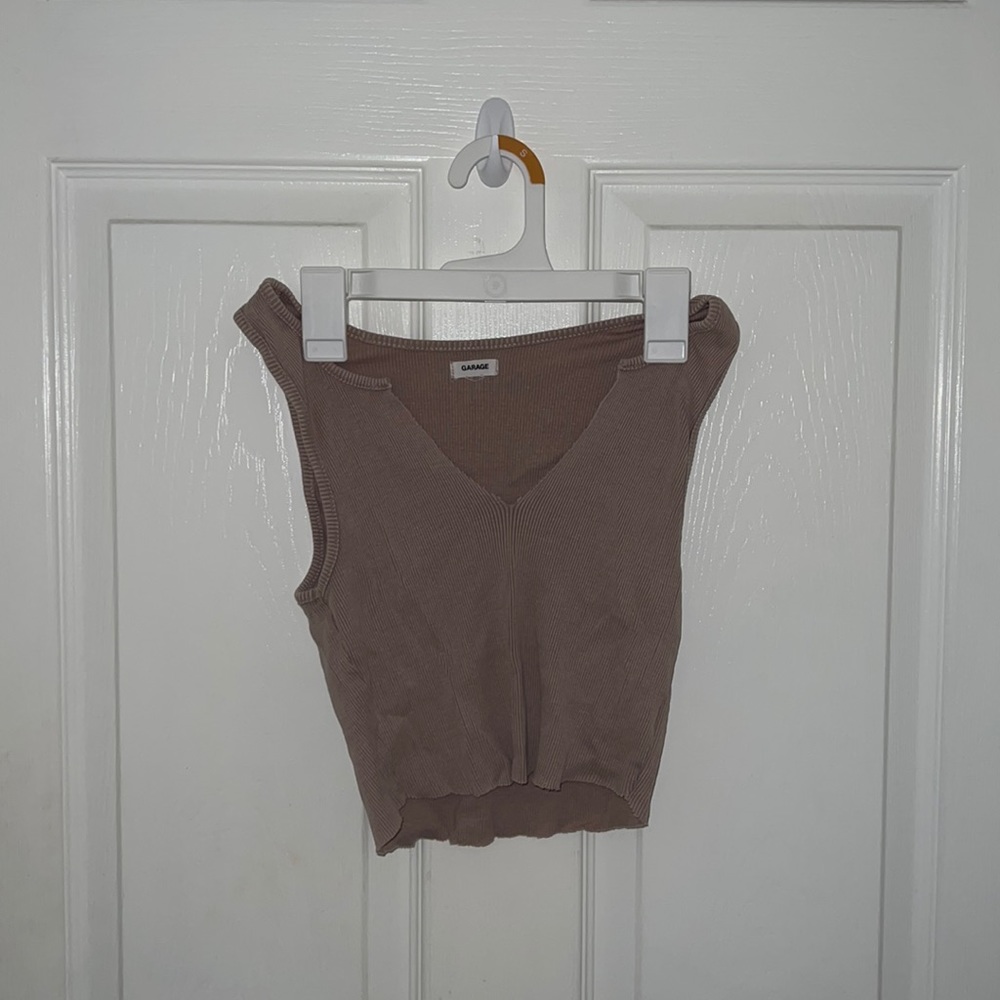 Garage v neck tank top